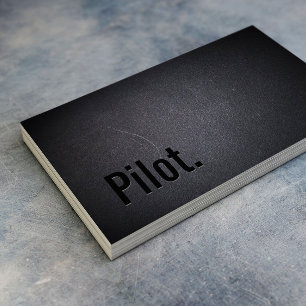 Affärskortet professionell Black Out Pilots Visitkort