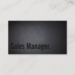 Affärskortet Professionell Black Out Sales Manager Visitkort