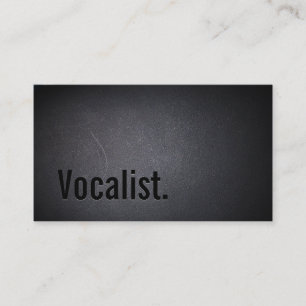 Affärskortet professionell Black Out Vocalist Visitkort