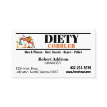Affärskortet professionell Cobbler Shoair Reparati