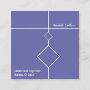 Affärskortet professionell Elegance Square Fyrkantigt Visitkort
