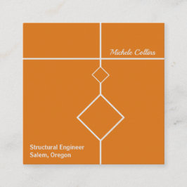 Affärskortet professionell Elegance Square Fyrkantigt Visitkort