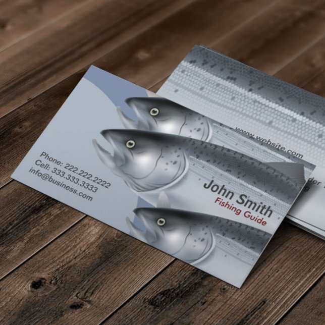 Affärskortet professionell Fishing Guide Service Visitkort (Skapare uppladdad)