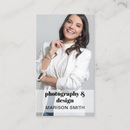 Affärskortet professionell Foto QR-kod Visitkort