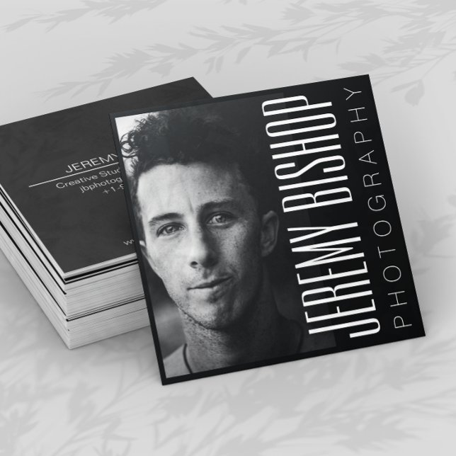 Affärskortet professionell Fotograf kvadrat Fyrkantigt Visitkort (Skapare uppladdad)