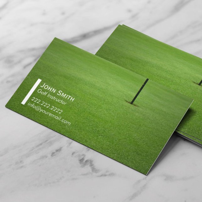 Affärskortet professionell Golf Instructor Visitkort (Skapare uppladdad)