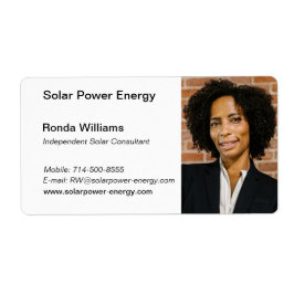 Affärskortet professionell HeadShot Fraktsedel