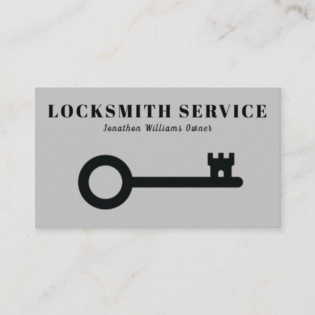 Affärskortet professionell Locksmith Service Visitkort (Framsida)