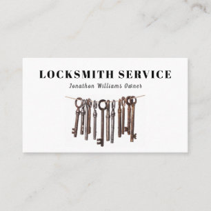 Affärskortet professionell Locksmith Service Visitkort