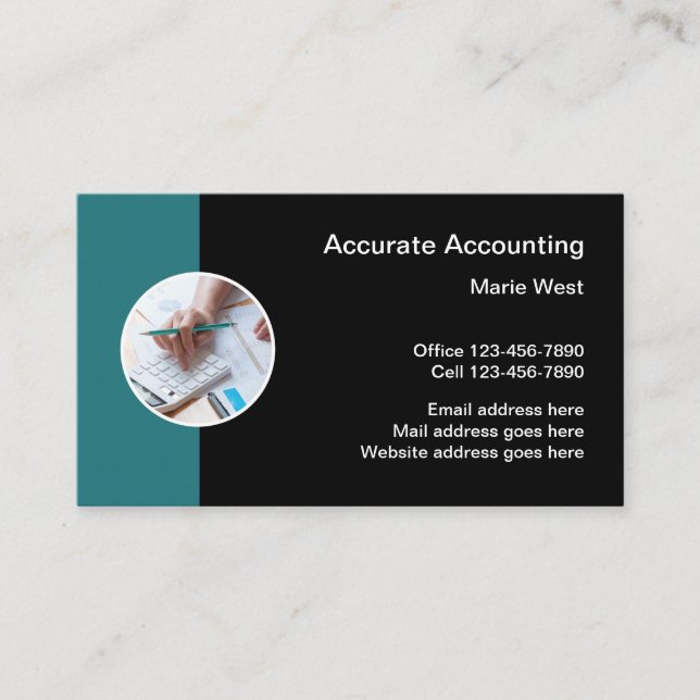  Affärskortet professionell Logotyp Design Visitkort (Framsida)