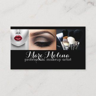 Affärskortet professionell Makeup Artist Visitkort