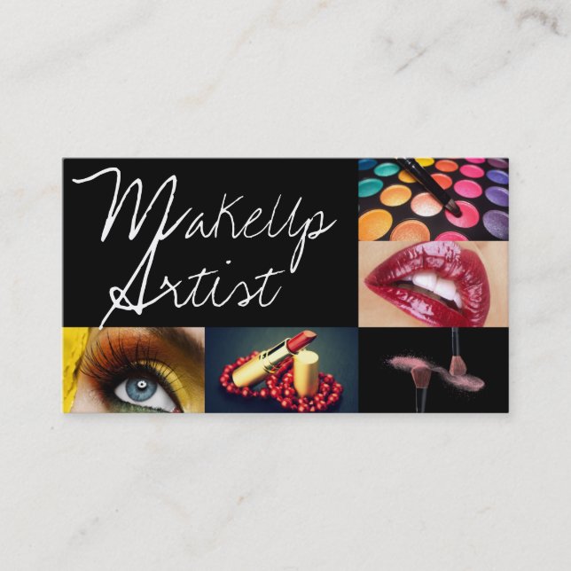 Affärskortet professionell Makeup Artist Visitkort (Framsida)