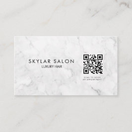 Affärskortet professionell Marble QR-kod Visitkort