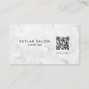 Affärskortet professionell Marble QR-kod Visitkort