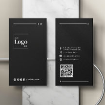 Affärskortet professionell Modern Black Company