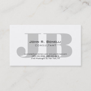 Affärskortet professionell Monogram Consultant Visitkort