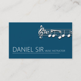 Affärskortet professionell Music Instructor Visitkort