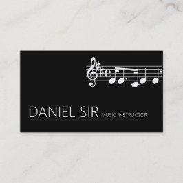 Affärskortet professionell Music Instructor Visitkort
