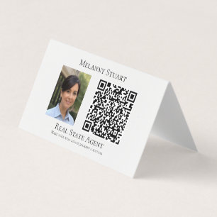 Affärskortet professionell Photo QR-avkodning Kort