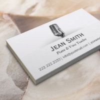Affärskortet professionell Piano & Voice Teacher
