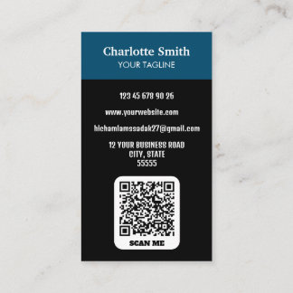 Affärskortet professionell QR-kodfoto Visitkort