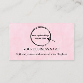 Affärskortet professionell Simple Pinks Loyalty Visitkort