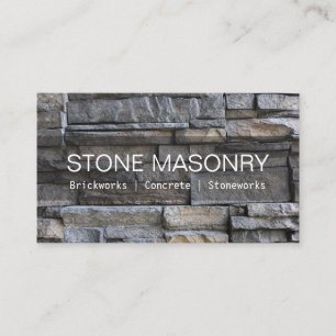 Affärskortet professionell Stone Masonry Visitkort