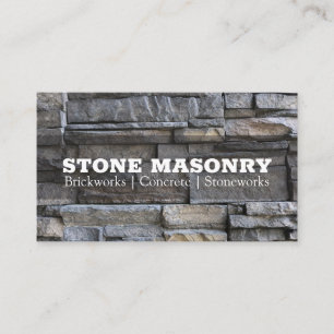 Affärskortet professionell Stone Masonry Visitkort
