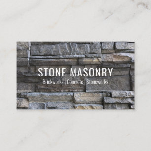 Affärskortet professionell Stone Masonry Visitkort