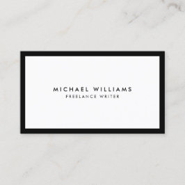 Affärskortet professionell svartvitt visitkort