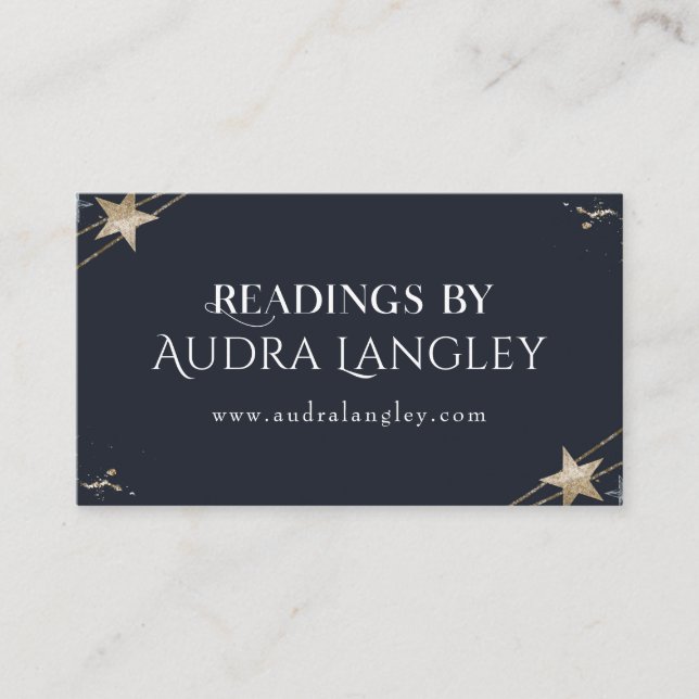 Affärskortet Psykiska medelstora kosmetiska stjärn Visitkort (Framsida)