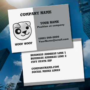 Affärskortet Puppy Linux logotyp Visitkort