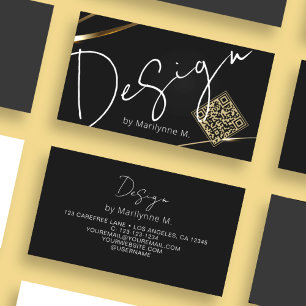 Affärskortet QR Code Modern Design Professionell Visitkort