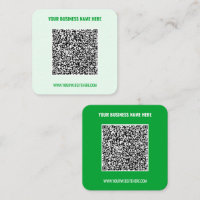Affärskortet QR Code Namn webbplats - Välj Färg