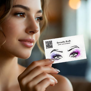 Affärskortet QR för Anpassningsbarna EyeLash Tech Visitkort