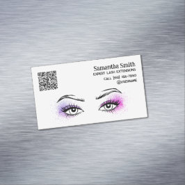 Affärskortet QR för Anpassningsbarna Lash Brow Tec Magnetiska Visitkort