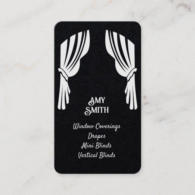 Affärskortet QR för Anpassningsbarna QR för gardin Visitkort (Framsida)