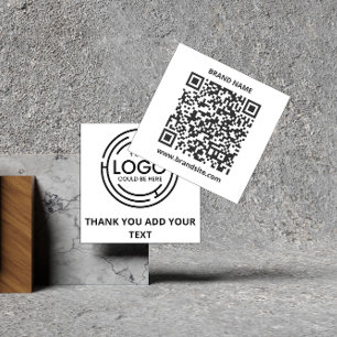 Affärskortet QR-kod - enkel minimal Logotyp