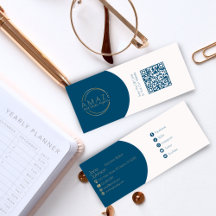 Affärskortet QR-kod för elegant Egendom Broker