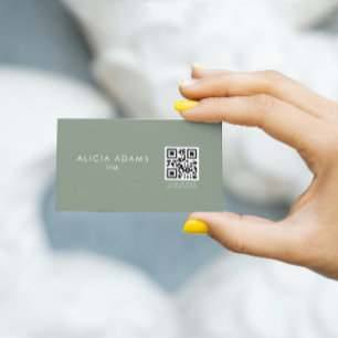 Affärskortet QR-kod för professionellens minimalis Visitkort