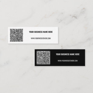 Affärskortet QR-kod och Färg Modern Mini Visitkort
