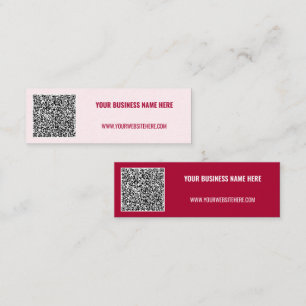 Affärskortet QR-kodgenomsökningsinfo: Välj Färg Mini Visitkort