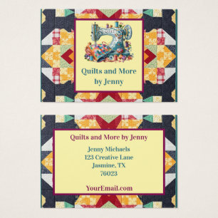 Affärskortet Quilting Visitkort