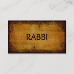 Affärskortet Rabbi Antique Brushed Wood Visitkort