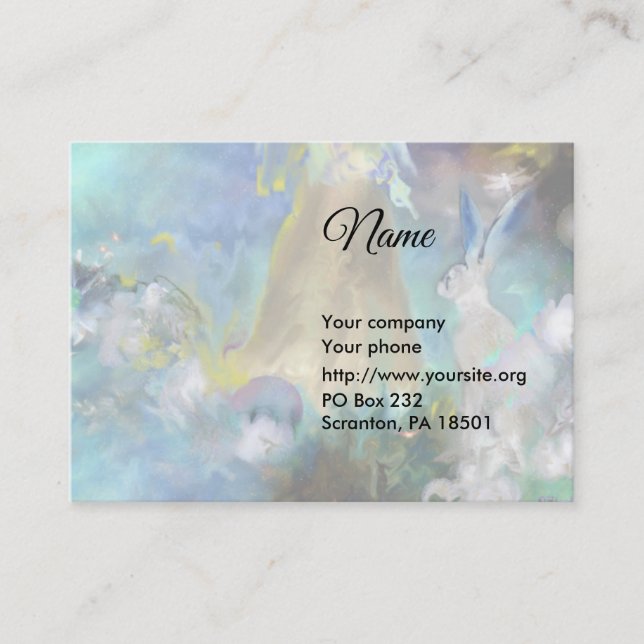 Affärskortet Rabbit Tales Visitkort (Framsida)