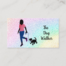 Affärskortet Rainbow Dog Walker/ Pet Sitter Visitkort