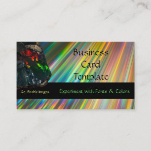 Affärskortet Rainbow Gem Crystal Raw Opal Visitkort