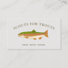 Affärskortet Rainbow Trout Freshwater Fishing Visitkort