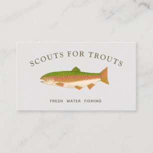 Affärskortet Rainbow Trout Freshwater Fishing Visitkort