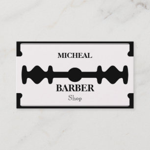 Affärskortet Razor Blade Barber Visitkort